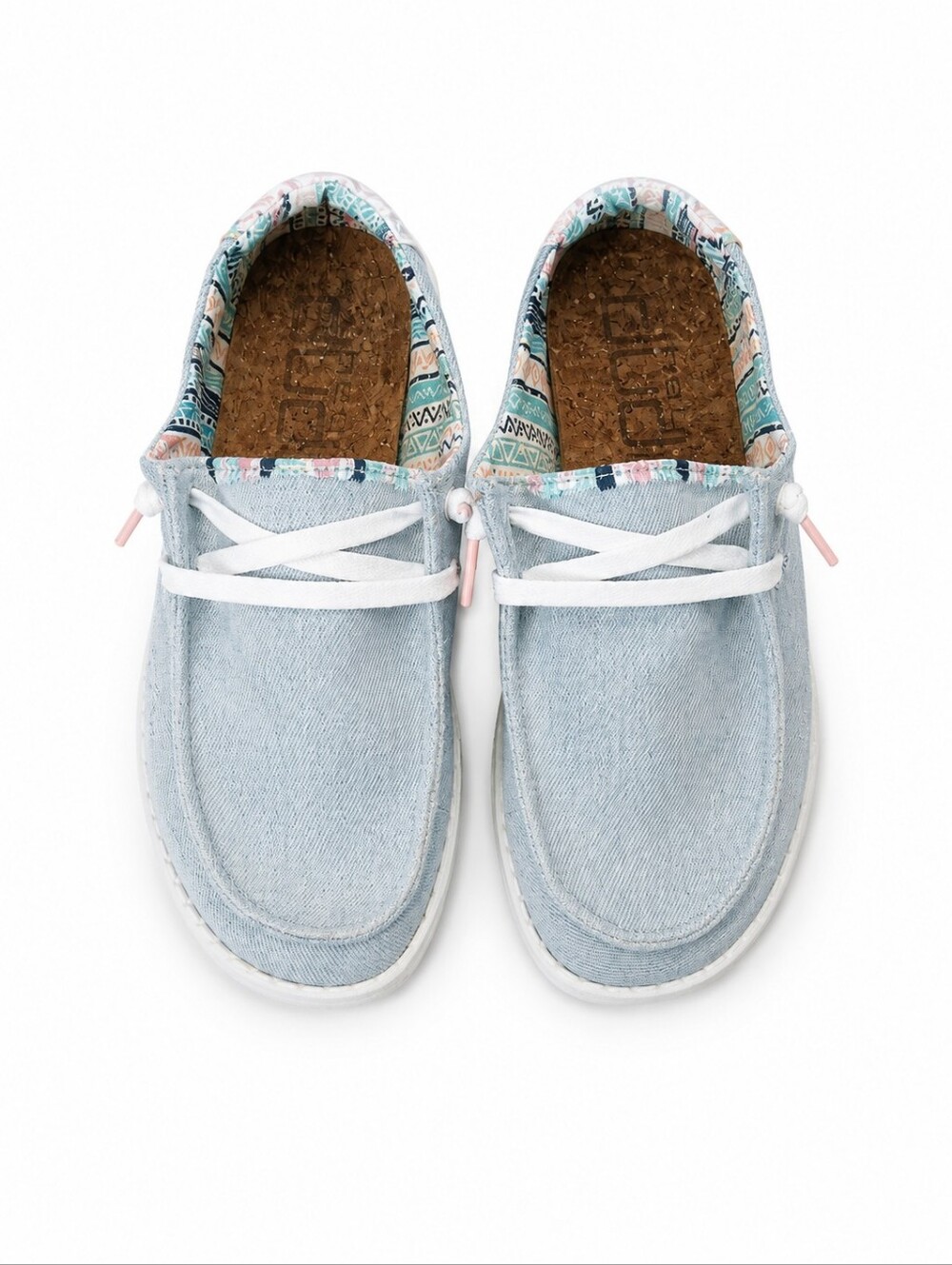 Hey Dude Women's Boho Blue Light Denim Size 7
